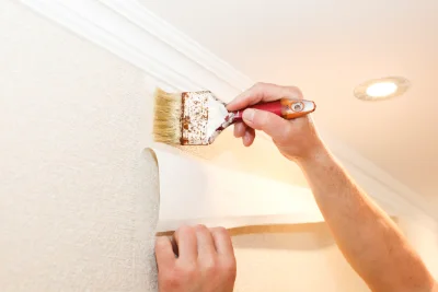 Pose de papier peint à Guigny — revêtements muraux et toiles de verre